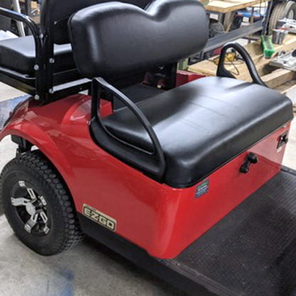 gloss-Red golf cart wrap