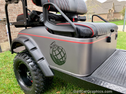 matte-charcoal-metallic-wrap-on-complete-golf-cart-body