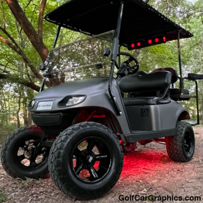 solid-color-body-golf-car-body-wrap-kit-in-matte-charcoal-metallic-color