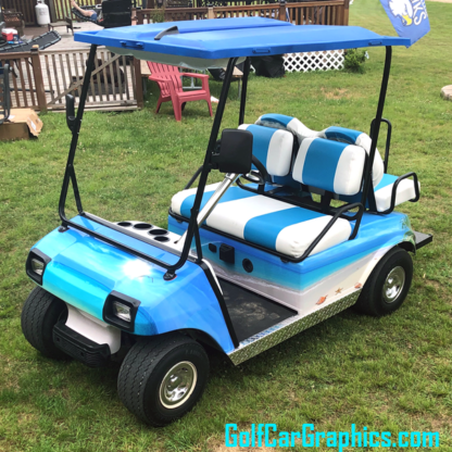 Tropical-Beach-Full-Body-Golf-Car-wrap-kit-produced-in-pre-cut-panels-for-easy-applicaiton