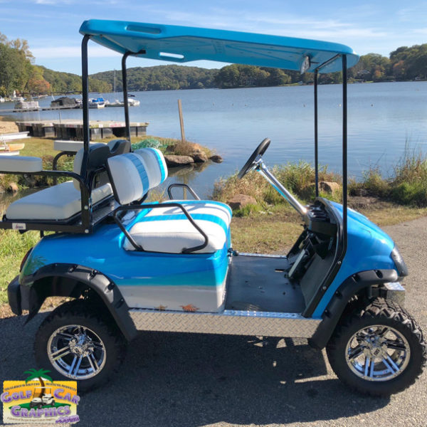 Tropical-Beach-golf-car-wrap
