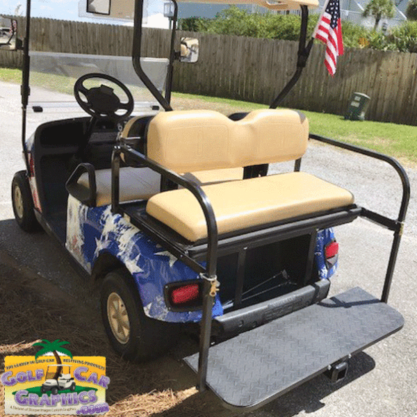 Liberty-star-golf-cart wrap kit