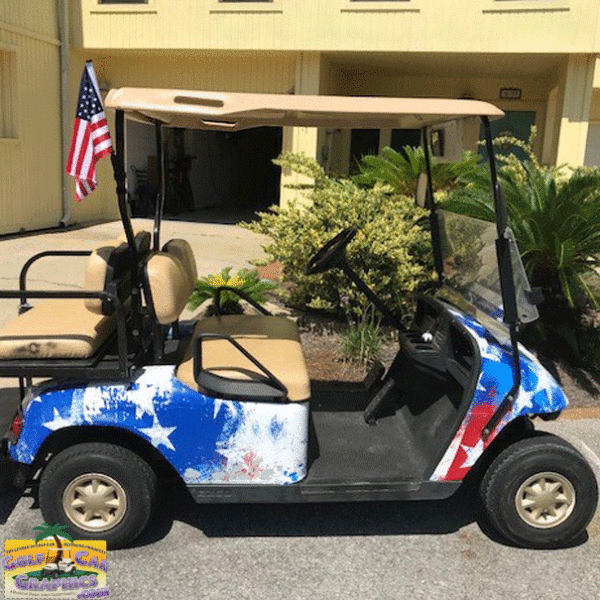 Liberty-star full body-golf-car-wrap