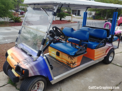 Hawaii-Sun-Set-golf-cart-wrap-kit