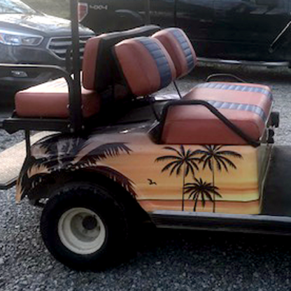 Hawaii-Sunset-Pass-Side golf car wrap