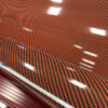 Car wrap film Orange Black Carbon Fiber high Performance wrap for cars, boats and more