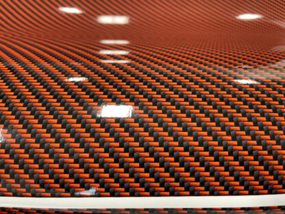 car wrap Orange Black Carbon Fiber high Performance wrap