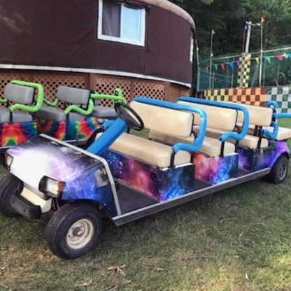 Galaxy Golf car wrap kit