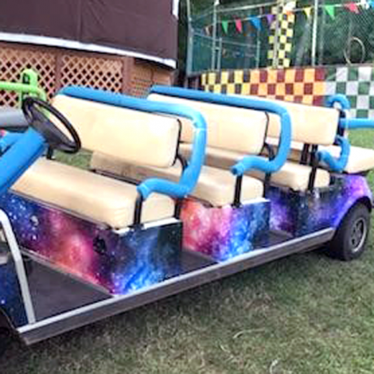Galaxy Golf car wrap