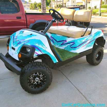 Jazz-Solo cup pattern-golf-car-wrap-kit