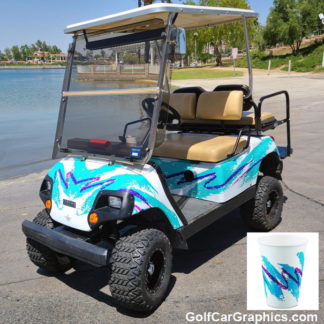 Solo-cup-Jazz-pattern-golf-cart-full-body-wrap-kit-for-standard-size-carts