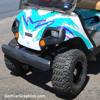 Solo-cup-Jazz-pattern-golf-cart-full-body-wrap-kit-sold-as-DIY