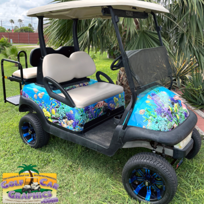 salt-water-theme-full-body-golf-cart-wrap-kit-for-all-models-coarl-reef-wrap