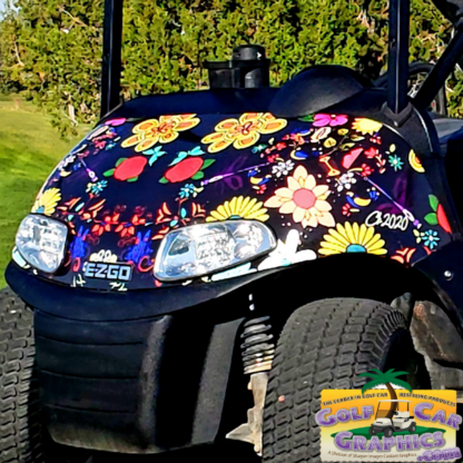 custom-flower-floral-full-body-golf-cart-wrap-midnight-in-the-secret-garden-theme