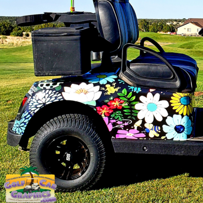 golf-cart-full-coverage-universal-fit--body-wrap-floral-and-nature-theme-custom-art