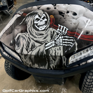 Skulls-Grim-Reaper-golf-cart-wrap-for-all-standard-size-golf-carts-universal-fit